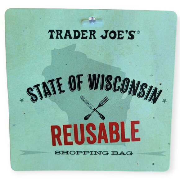 Trader Joe's Wisconsin **Reusable Grocery** Tote 6-Gallon NWT - Picture 4 of 8